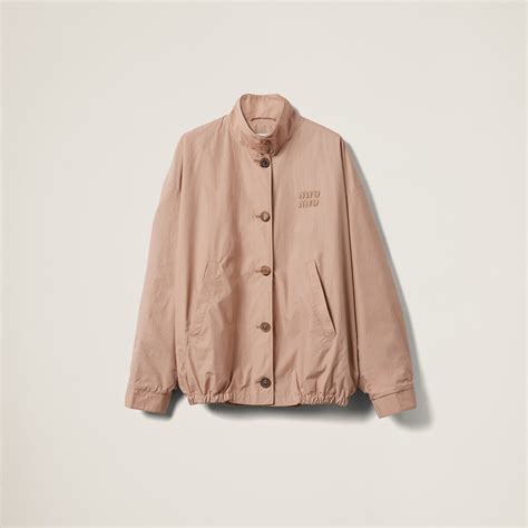 Miu Miu Poplin Blouson Jacket 